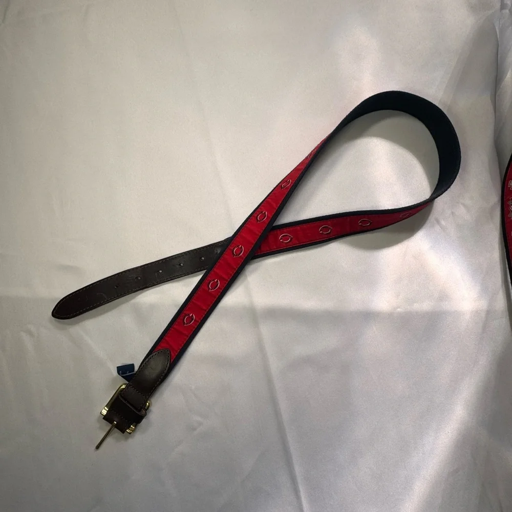 Vineyard Vines Men’s Ribbon Belt - Size 42 - Cincinnati Reds Edition